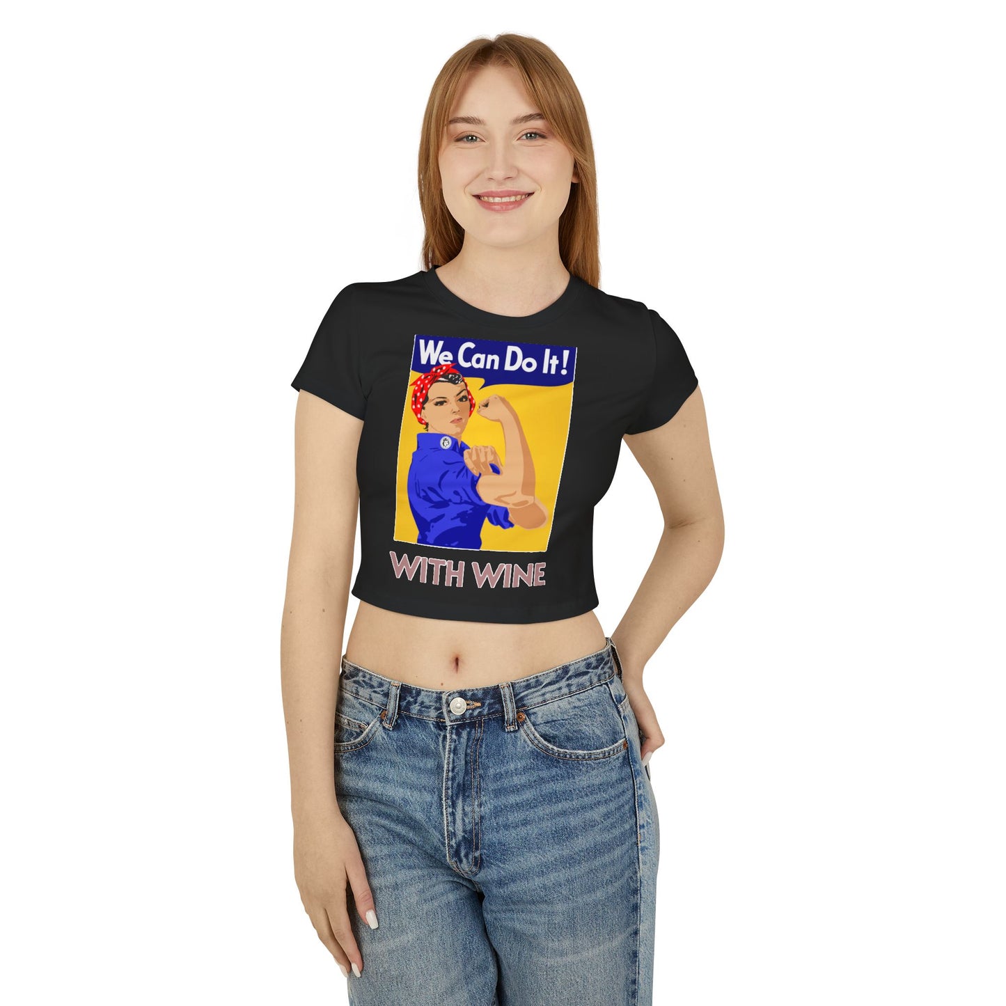 We Can With Wine Baby Tee