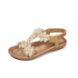 Women's Sandals - T-Shaped Flower - Beach Sandals