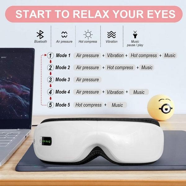 Eye Massager With Heat, Bluetooth Music (Rechargeable)