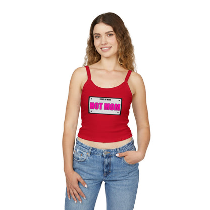 HOT MOM - Women's Spaghetti Strap Tank Top