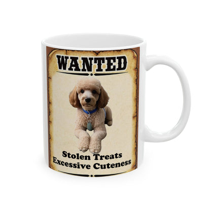 Wanted Poster Ceramic Mug - Dog