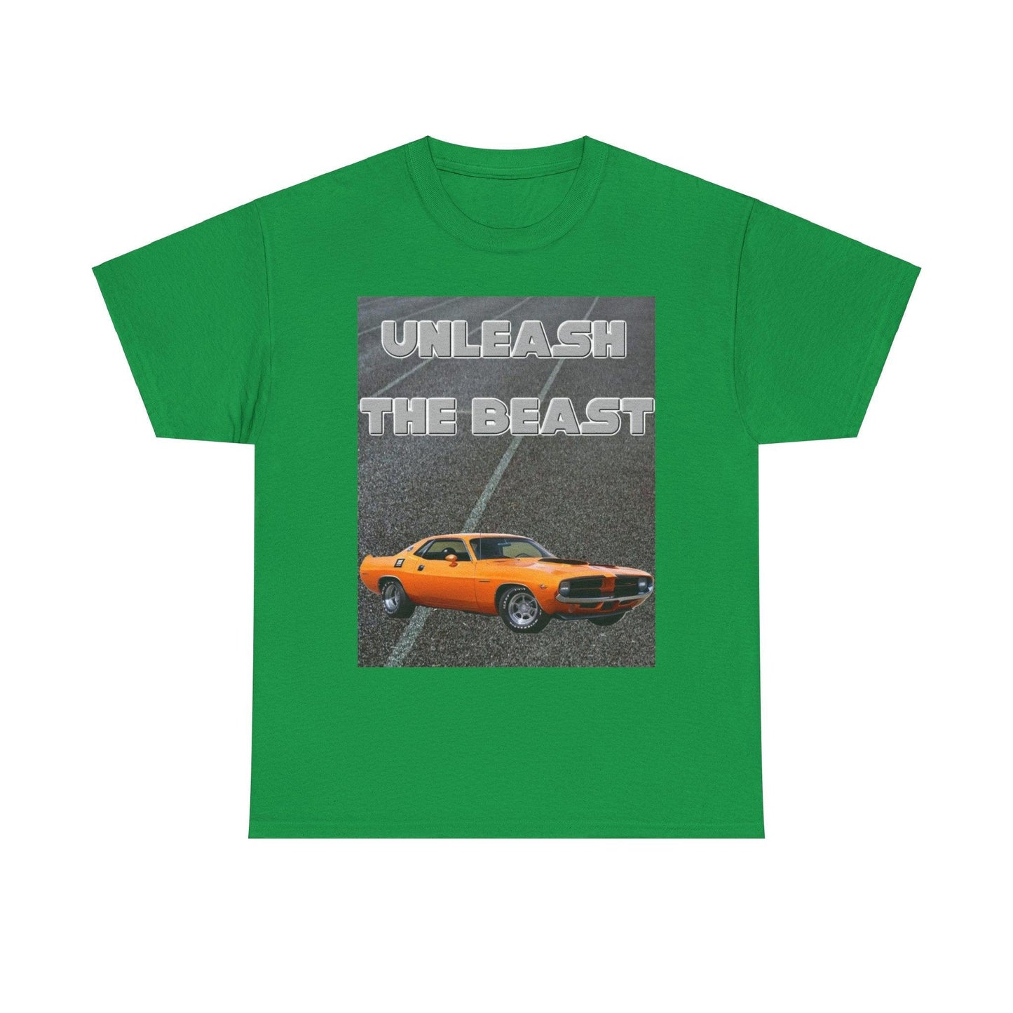 Unleash The Beast Classic Cars Orange - Unisex Heavy Cotton T-Shirt