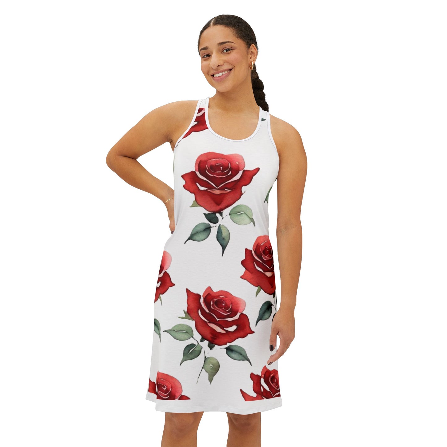 Women's Racerback Dress - Roses