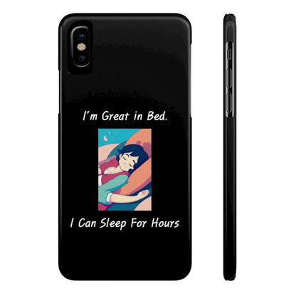 Great In Bed (Black) - Slim Phone Cases - Better Mode