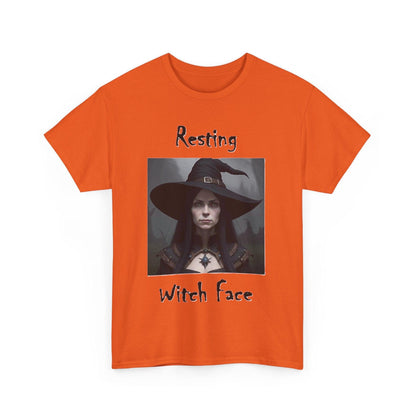 Halloween - Resting Witch Face - Unisex Heavy Cotton T-Shirt - Better Mode