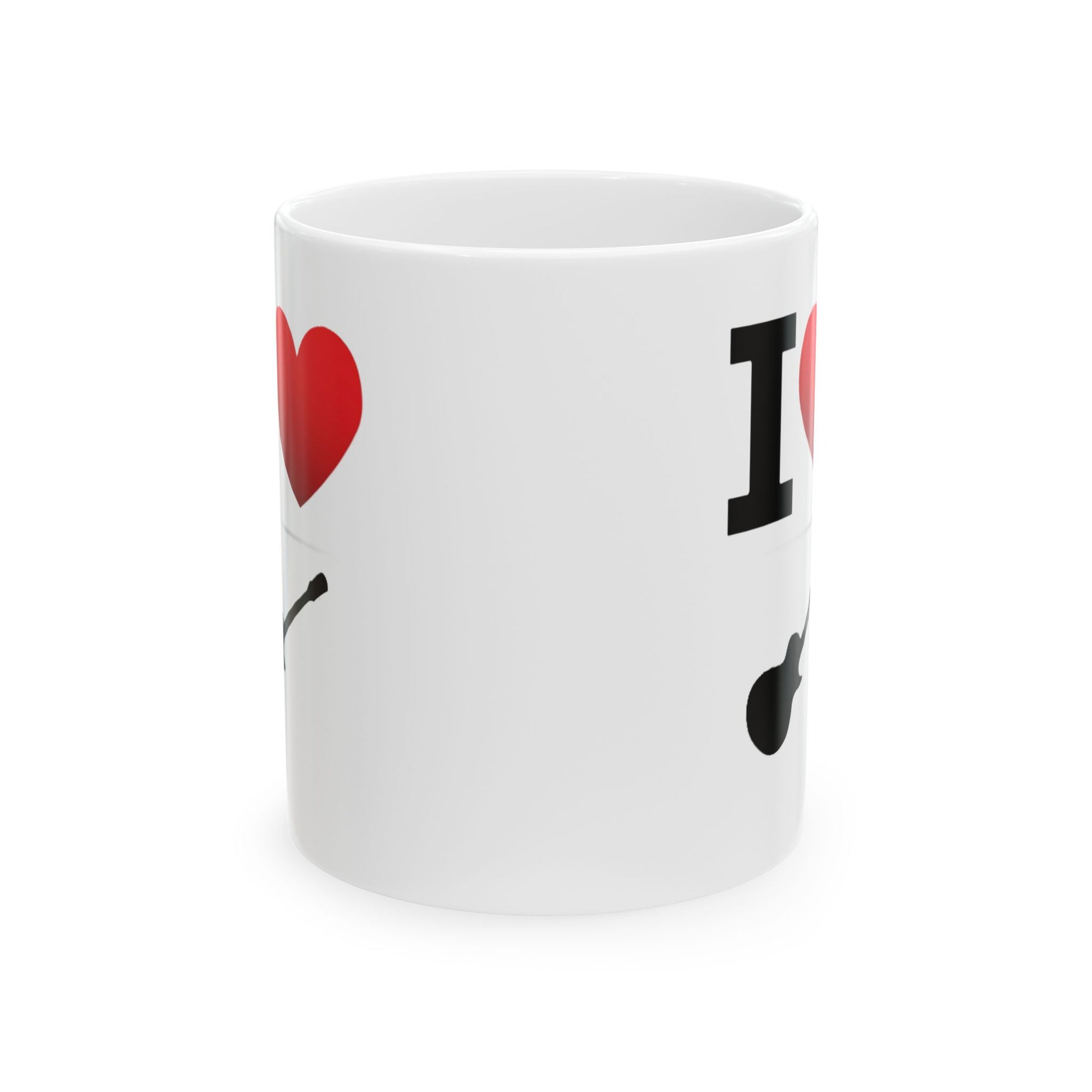 I Heart Guitar - Ceramic Mug, (11oz, 15oz) - Better Mode