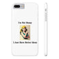 Bossy 1 (White) - Slim Phone Cases - Better Mode