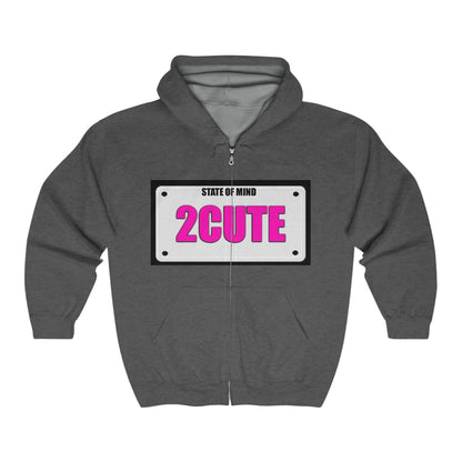 State Of Mind "2CUTE" - Full Zip Hooded Sweatshirt