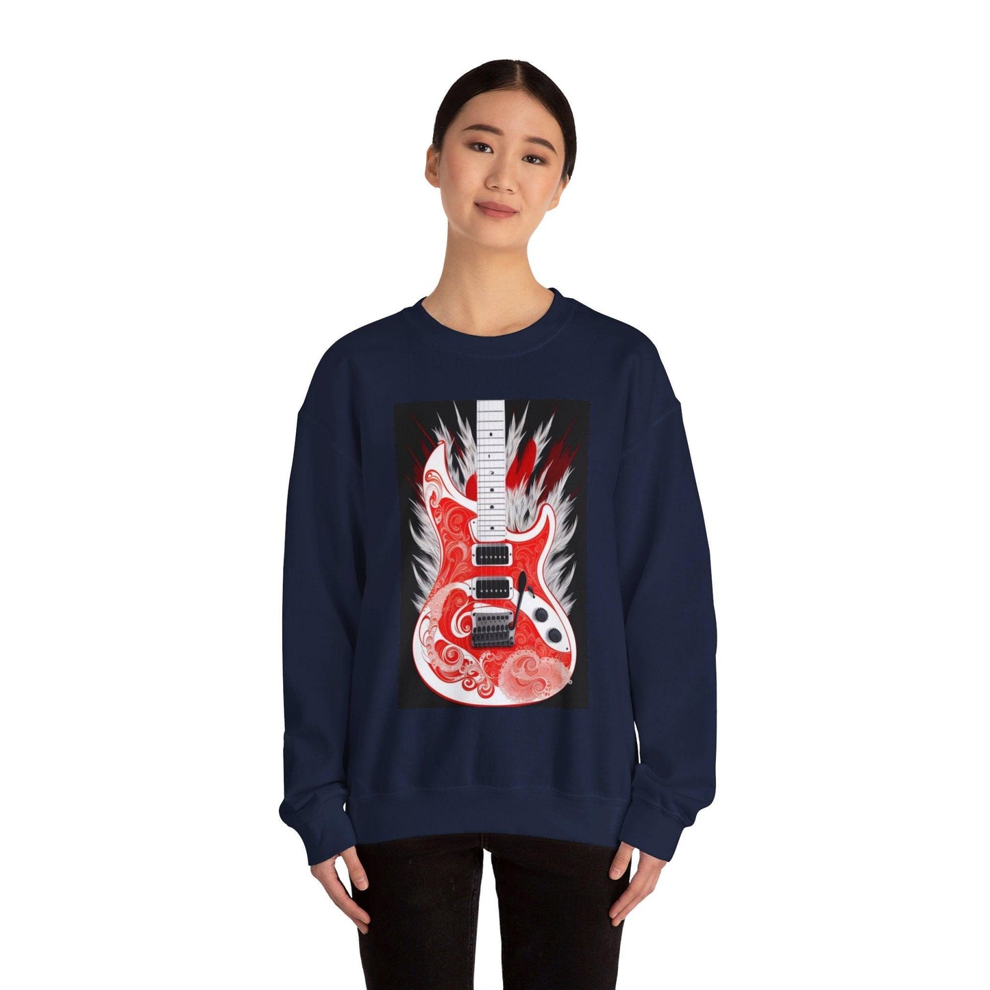 Rock Collection Guitar - Unisex Heavy Blend™ Crewneck Sweatshirt