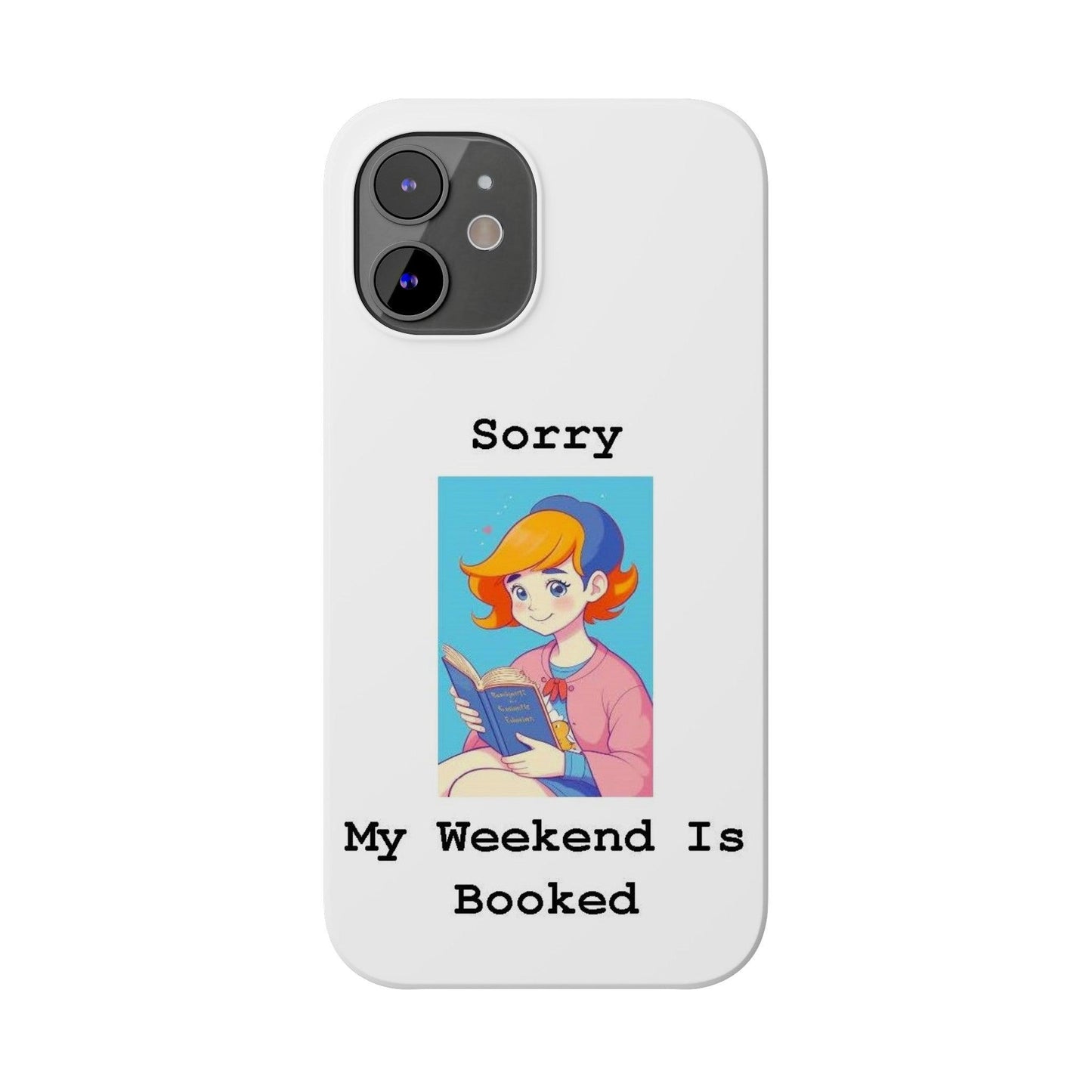 Booked 1 (White) - Slim Phone Cases - Better Mode