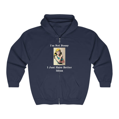 Bossy - Full Zip Hooded Sweatshirt