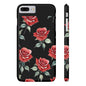 Slim Phone Cases - Roses (Black)