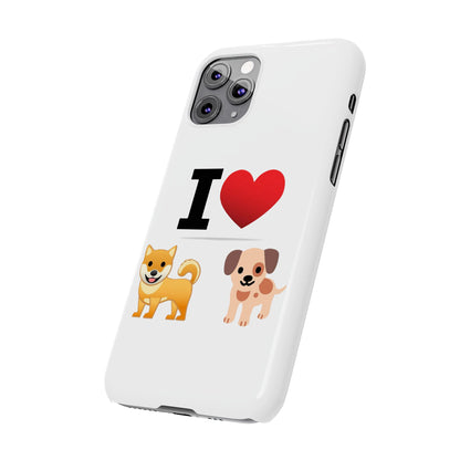 I Heart Dogs - Slim Phone Cases