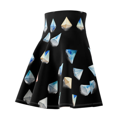 Triangle Pattern Skater Skirt