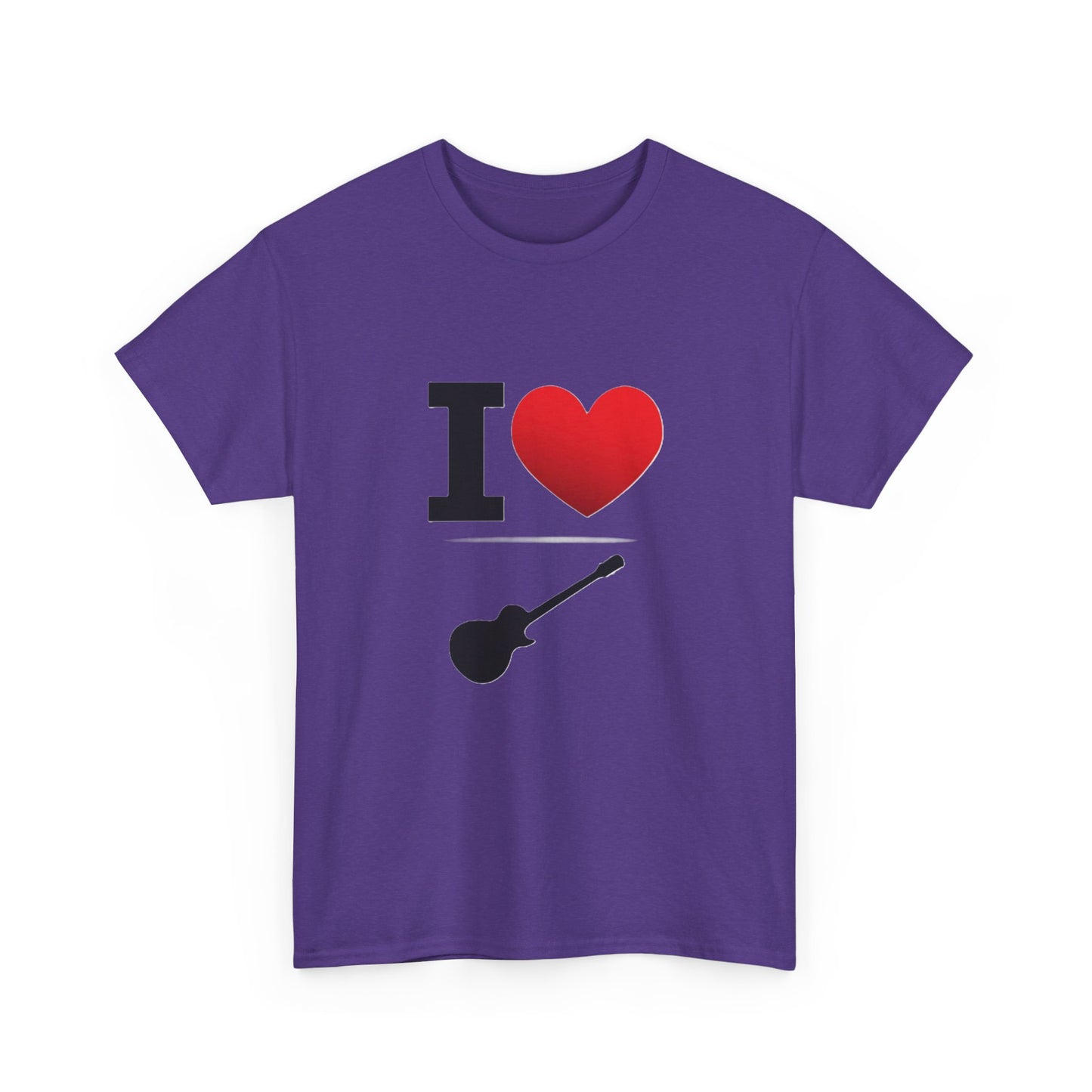 I Heart Guitar - Unisex Heavy Cotton T-Shirt - Better Mode