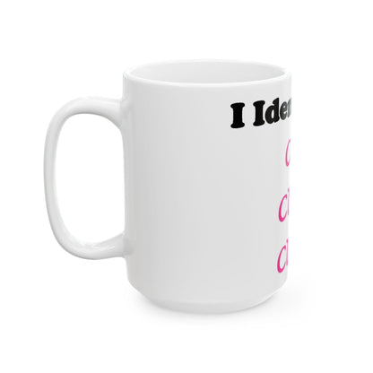 ID Cute Classy Clever (White) - Ceramic Mug, (11oz, 15oz)