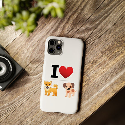 I Heart Dogs - Slim Phone Cases