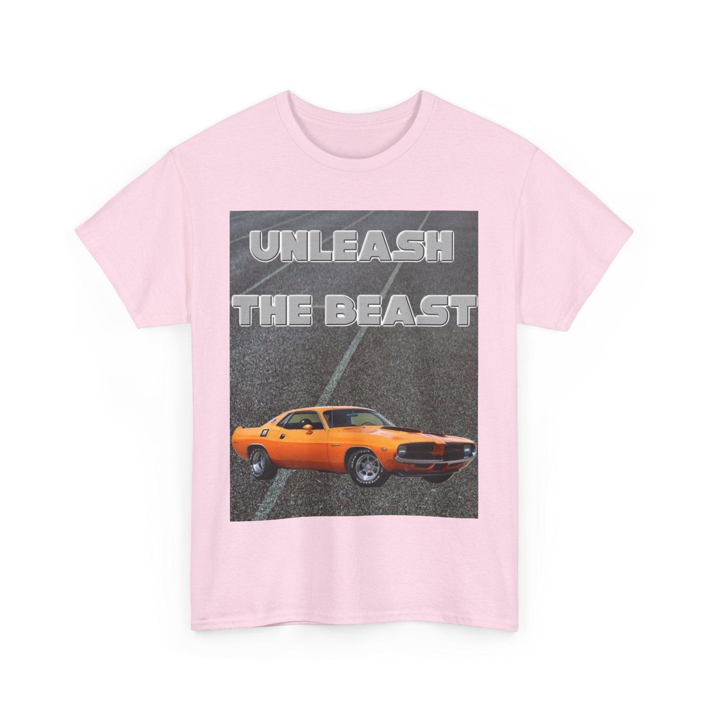 Unleash The Beast Classic Cars Orange - Unisex Heavy Cotton T-Shirt