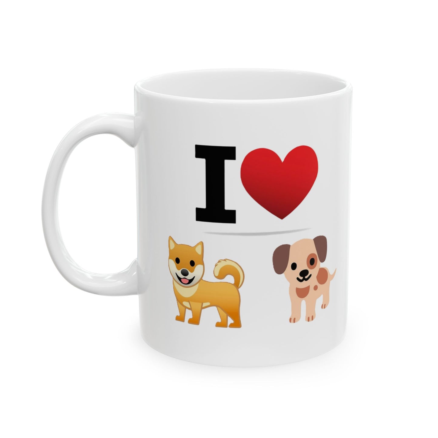 I Heart Dogs Ceramic Mug