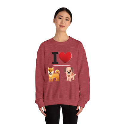 I Heart Dogs - Crewneck Sweatshirt