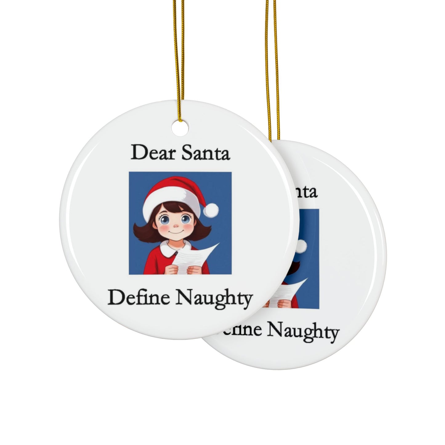 Christmas - Dear Santa 1 - Ceramic Ornaments - Better Mode