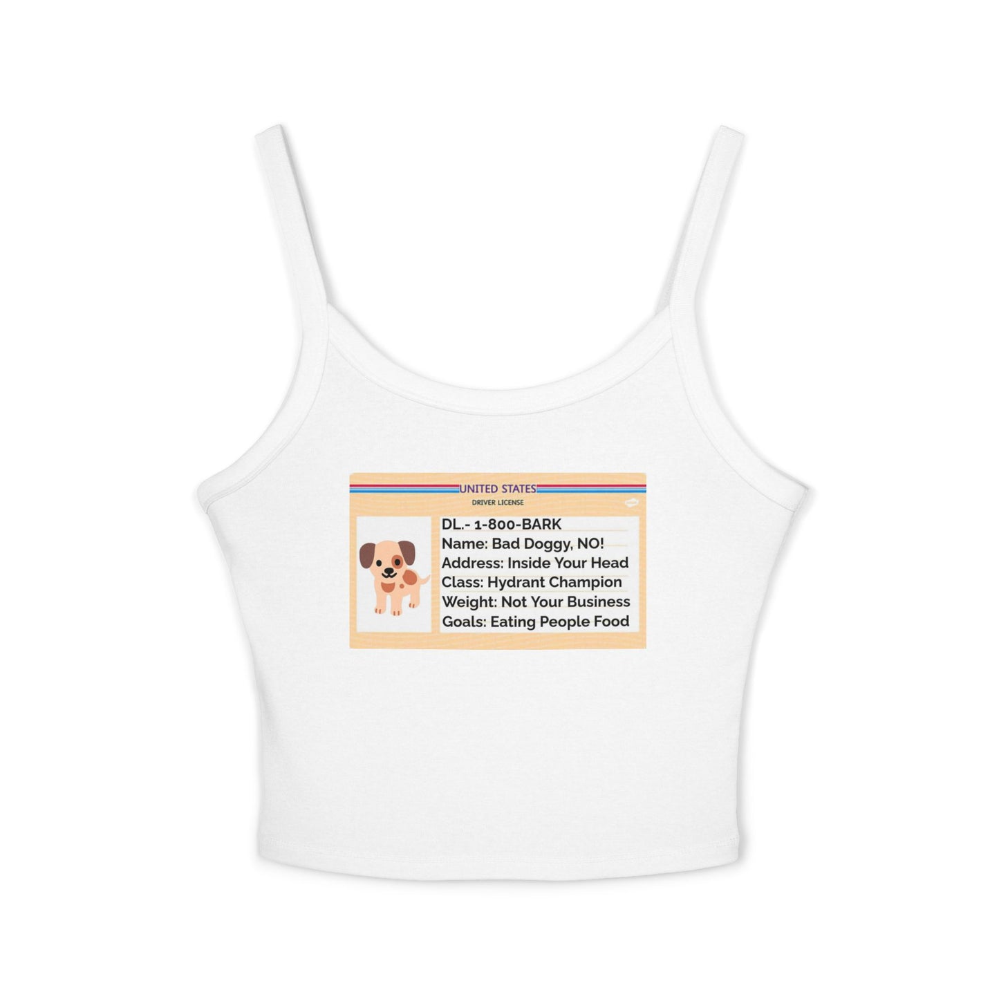 Women's Tank Top - Dog - Drivers License Design