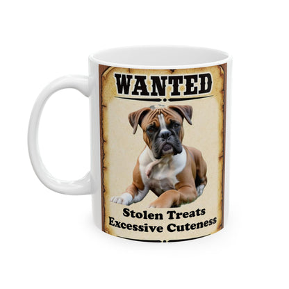 Wanted Poster Ceramic Mug - Boxer Breed