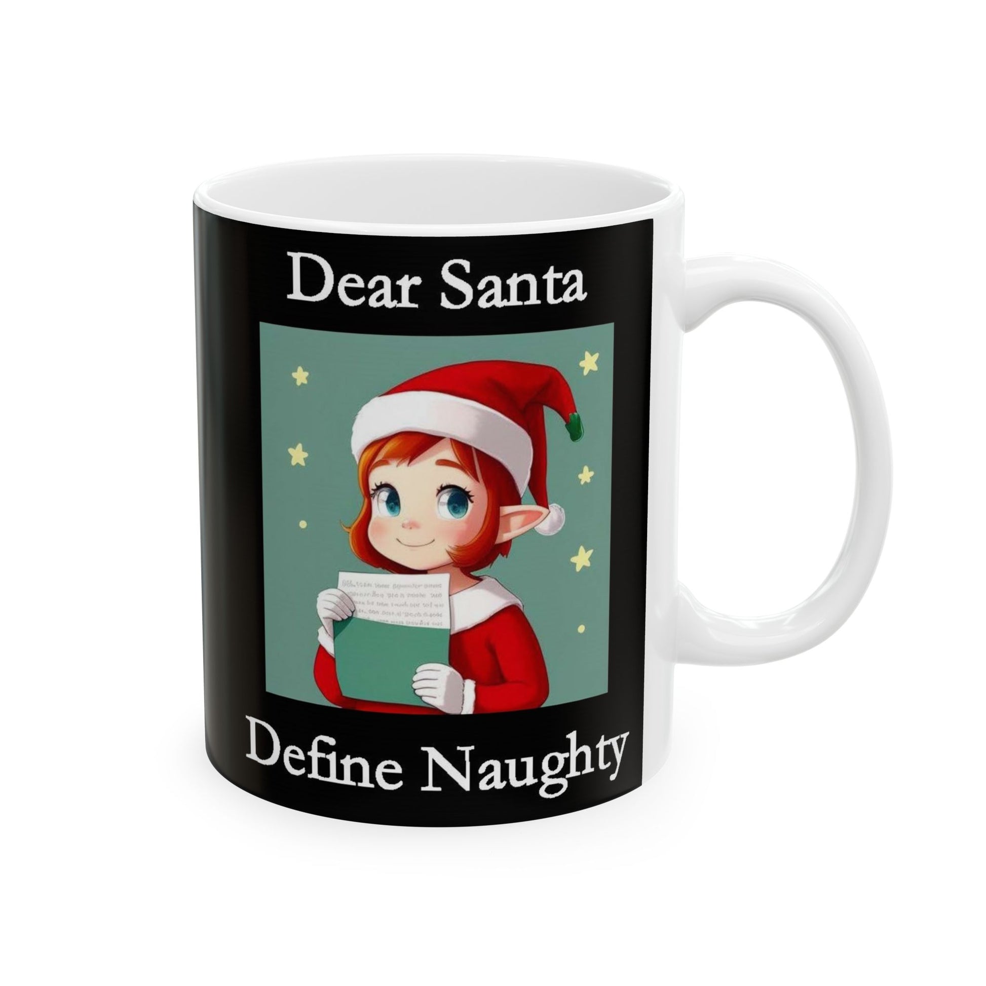 Christmas Dear Santa 2 (Black) - Ceramic Mug, (11oz, 15oz) - Better Mode