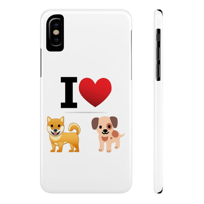 I Heart Dogs - Slim Phone Cases