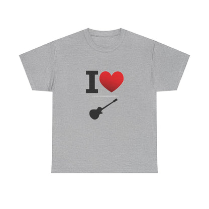 I Heart Guitar - Unisex Heavy Cotton T-Shirt - Better Mode