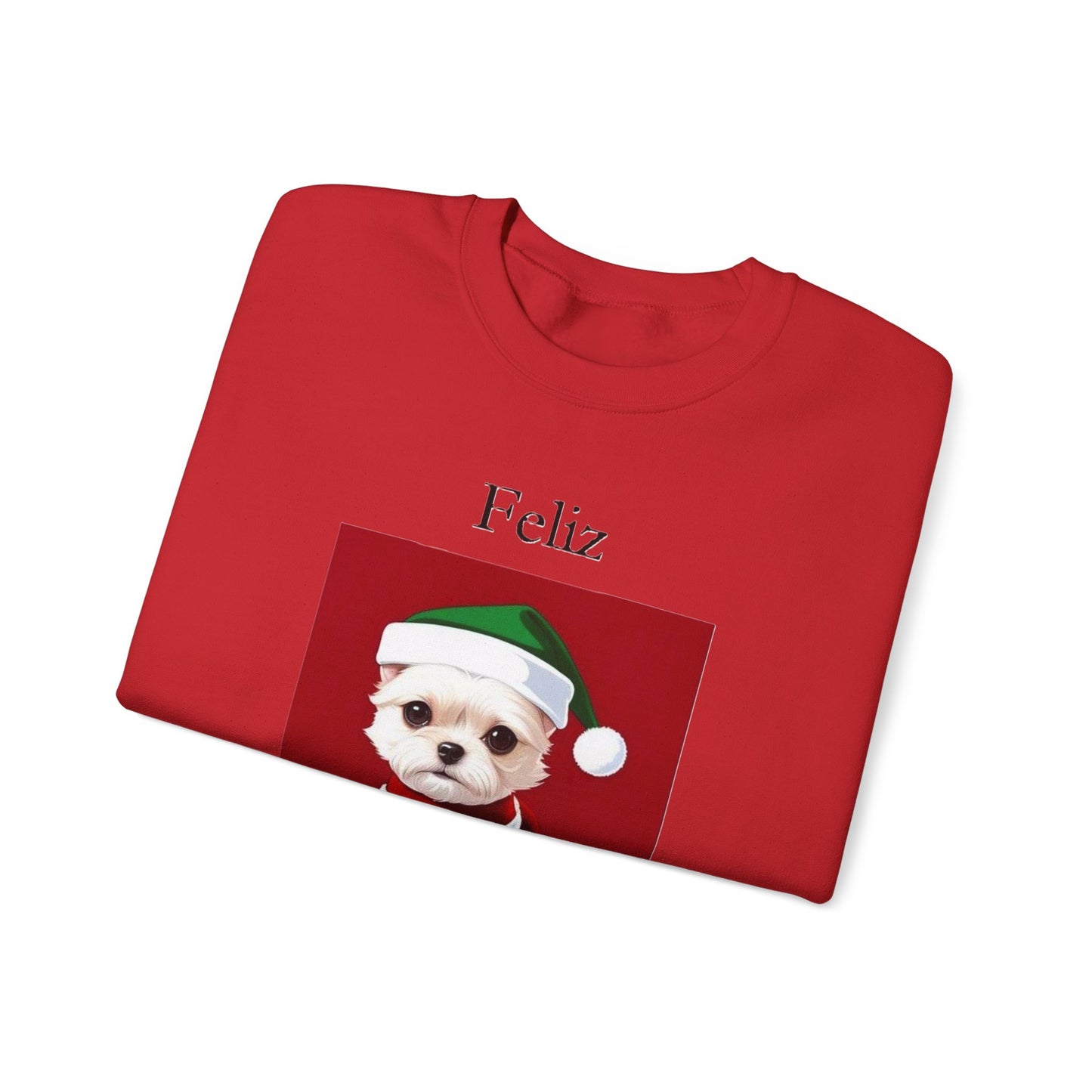 Christmas - Feliz Naughty Dog 2 - Unisex Heavy Blend™ Crewneck Sweatshirt - Better Mode