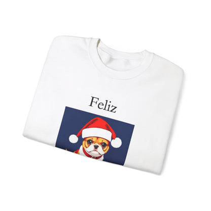 Christmas - Feliz Naughty Dog 2 - Unisex Heavy Blend™ Crewneck Sweatshirt - Better Mode