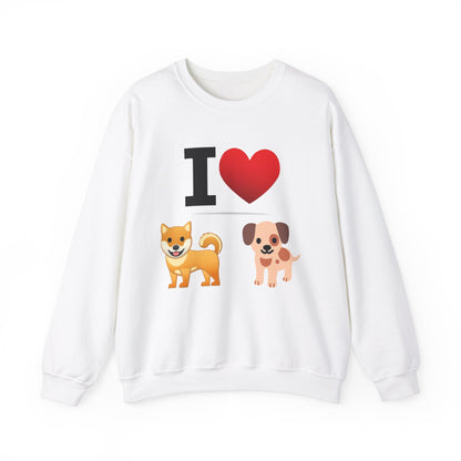 I Heart Dogs - Crewneck Sweatshirt