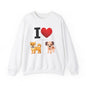 I Heart Dogs - Crewneck Sweatshirt