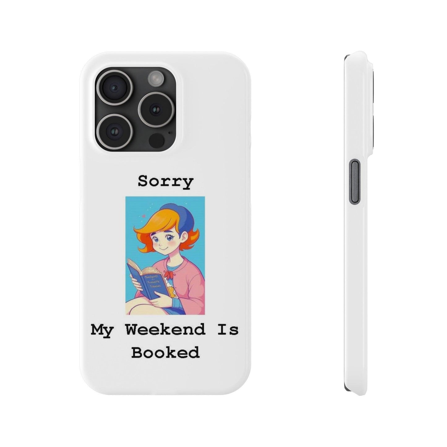 Booked 1 (White) - Slim Phone Cases - Better Mode