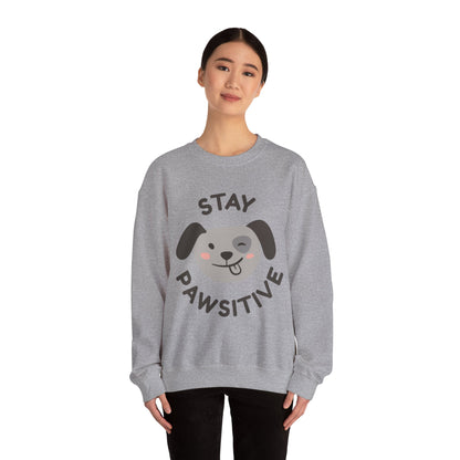 Stay Pawsitive - Crewneck Sweatshirt