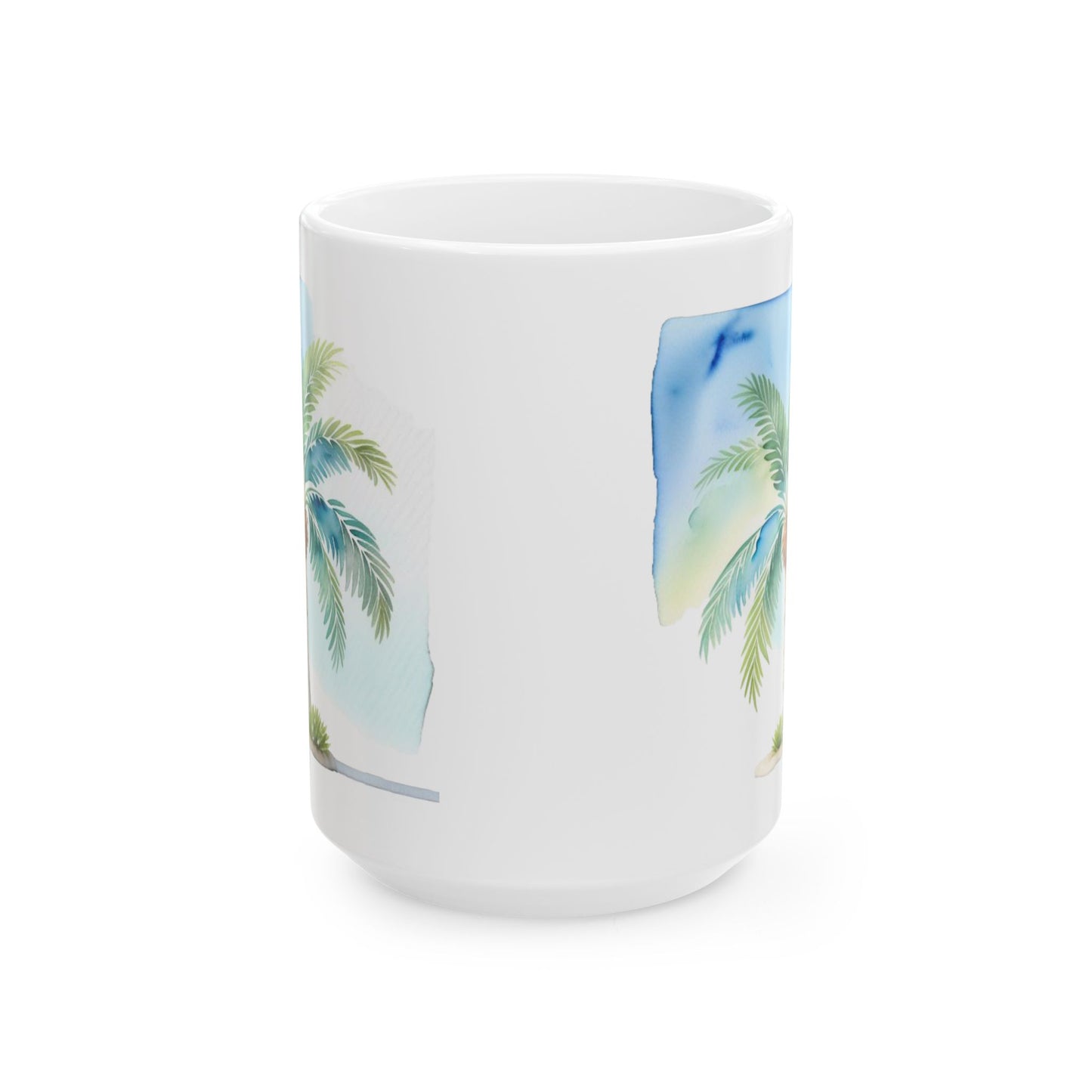 Palm Tree Ceramic Mug