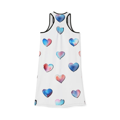 Women's Racerback Dress - Hearts