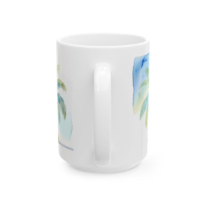 Palm Tree Ceramic Mug