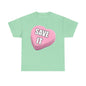 Candy Heart "Save It" - Unisex Heavy Cotton T-Shirt - Better Mode