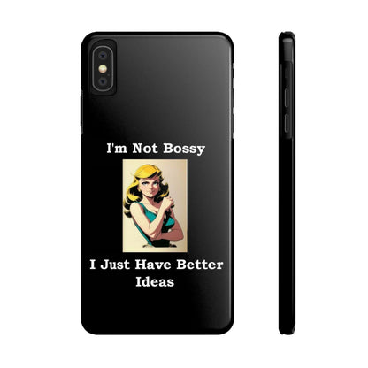 Bossy 1 (Black) - Slim Phone Cases - Better Mode