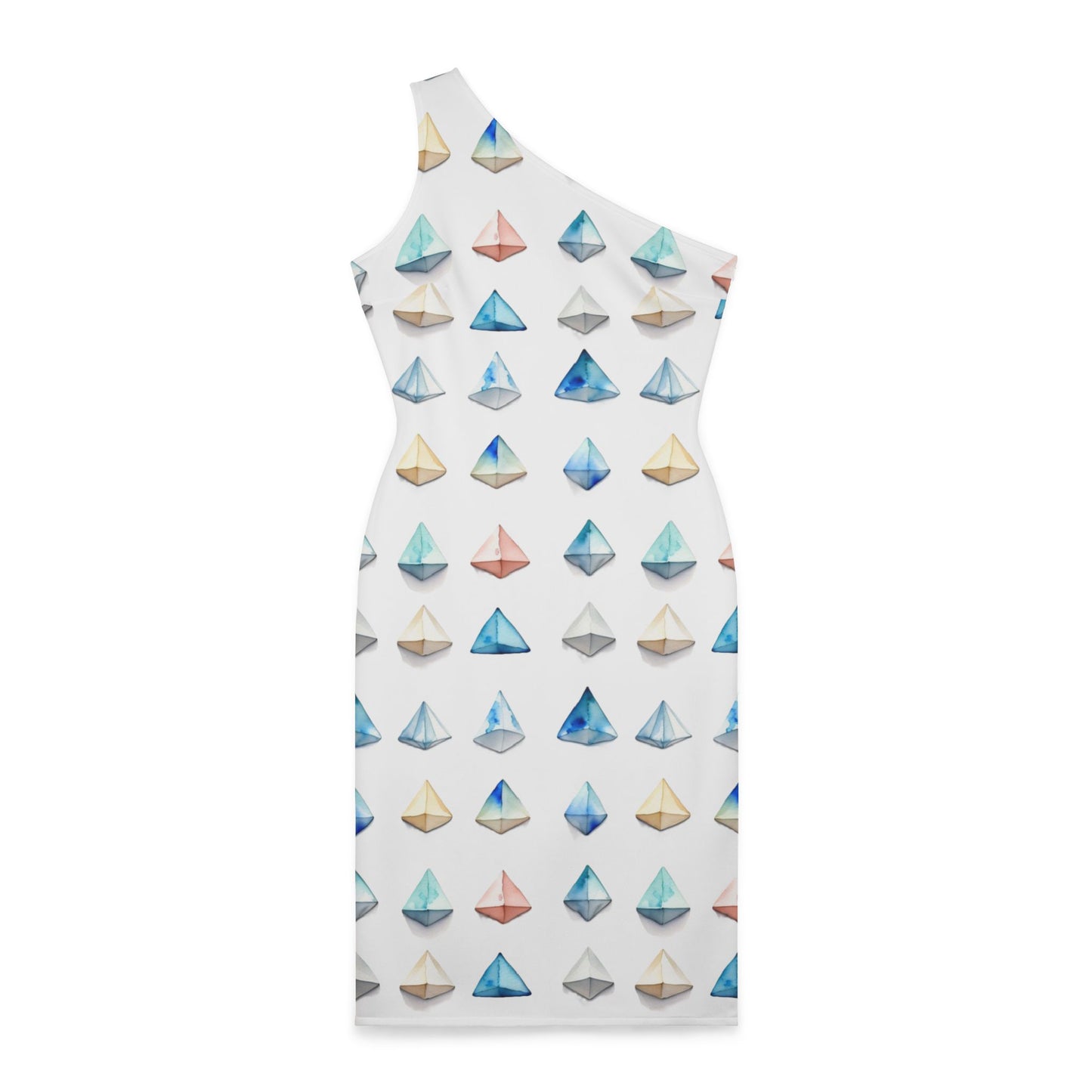 Triangle Pattern Shoulder Dress