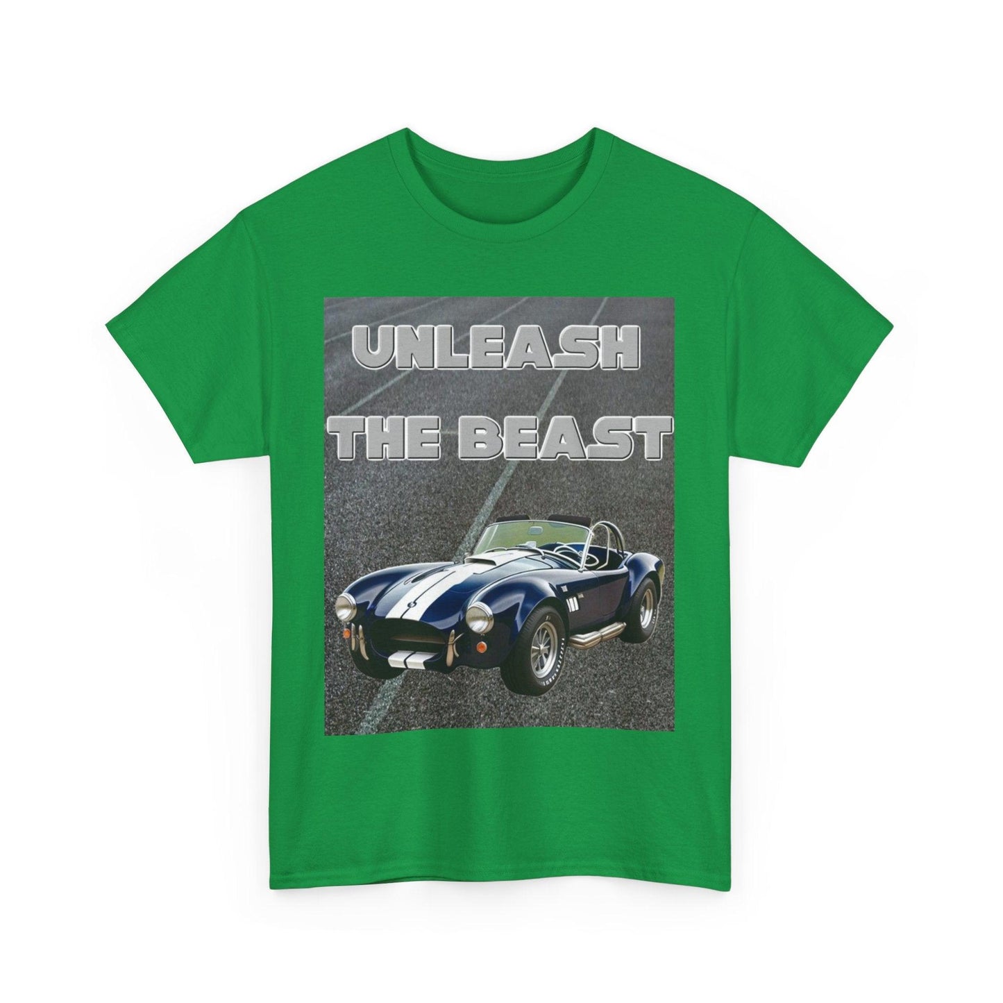 Unleash The Beast Classic Cars Blue Cobra - Unisex Heavy Cotton T-Shirt - Better Mode