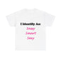 ID Sassy Smart Sexy (White) - Unisex Heavy Cotton T-Shirt