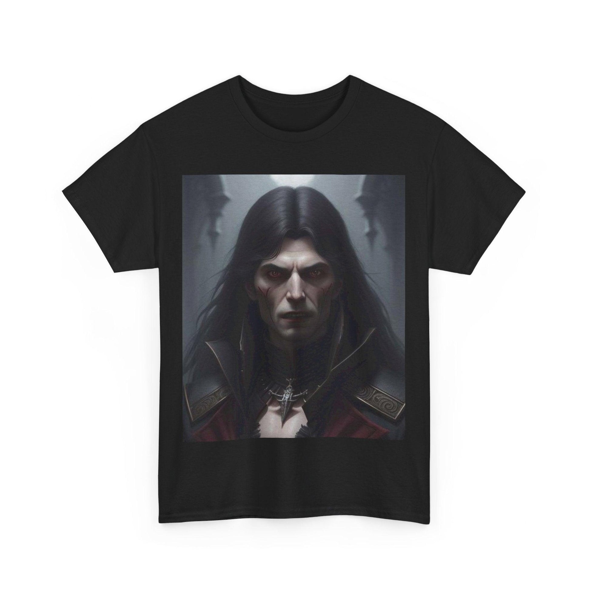 Vampire 1 (White / Black) - Unisex Heavy Cotton Tee - Better Mode