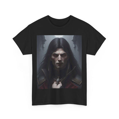 Vampire 1 (White / Black) - Unisex Heavy Cotton Tee - Better Mode