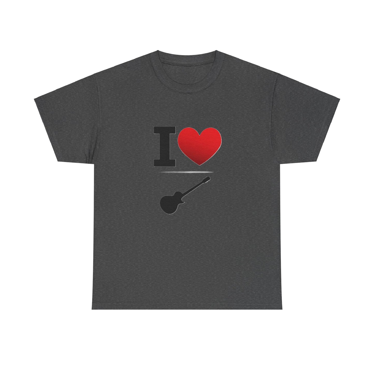 I Heart Guitar - Unisex Heavy Cotton T-Shirt - Better Mode