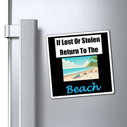 Lost Stolen Beach (Black) - Magnets - Better Mode