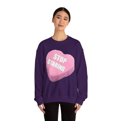 Candy Heart "Stop Staring" - Crewneck Sweatshirt - Better Mode