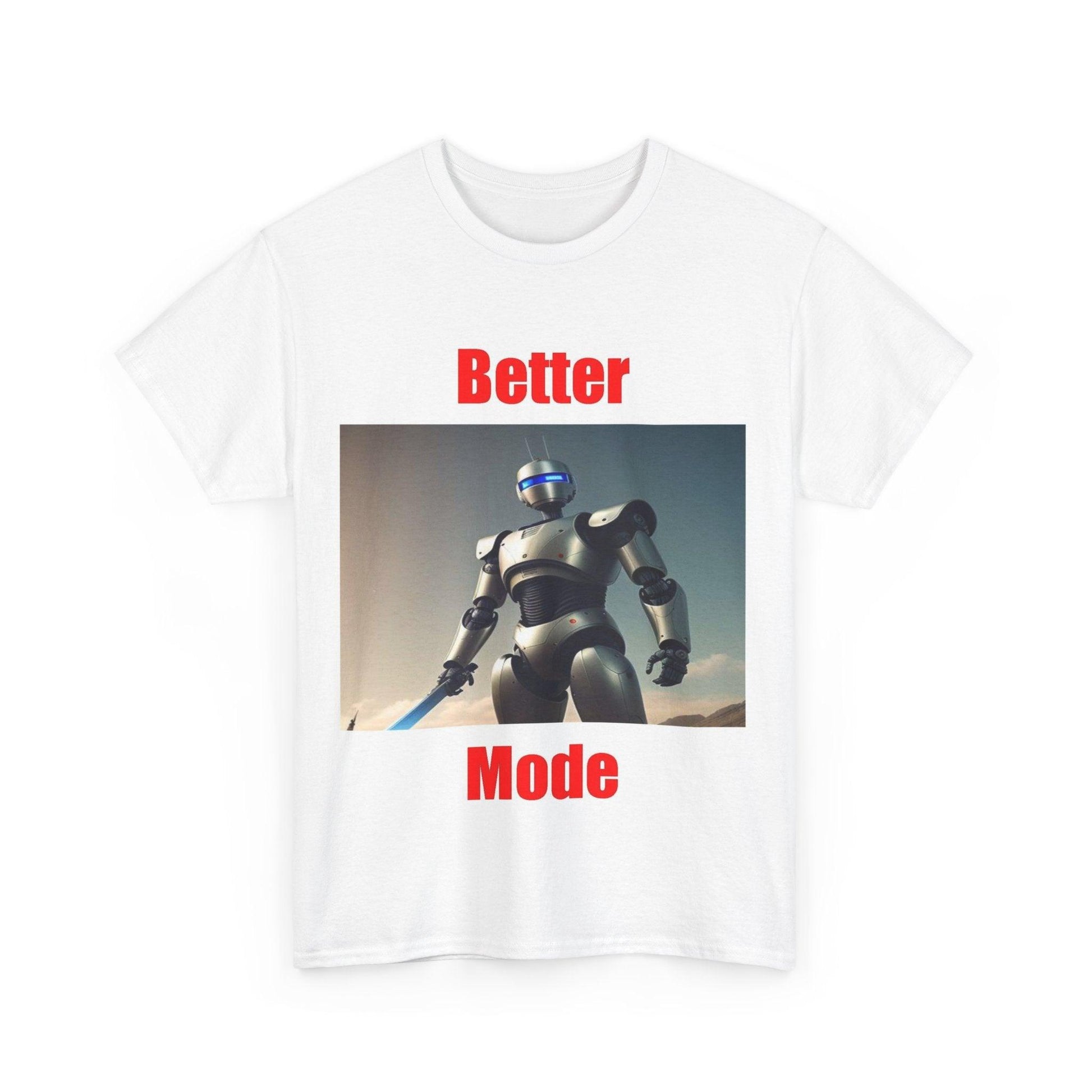 Better Mode 3 (White) - Unisex Heavy Cotton Tee - Better Mode